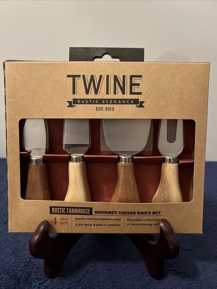 Twine Rustic Elegance Rustic Farmhouse Gourmet Cheese Knife Set