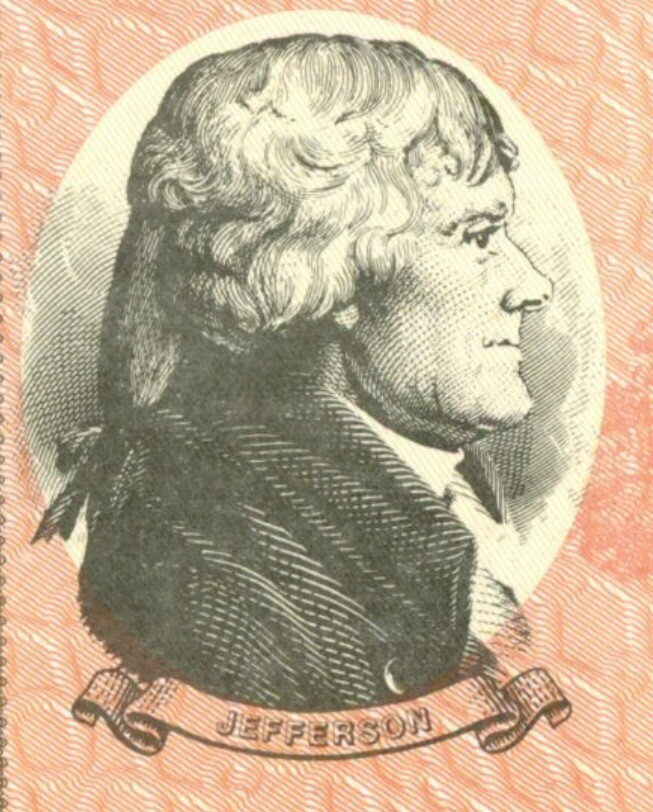 UNITED STATES $100 NICE VIGNETTE OF THOMAS JEFFERSON SAVINGS BOND - CANCELLED!