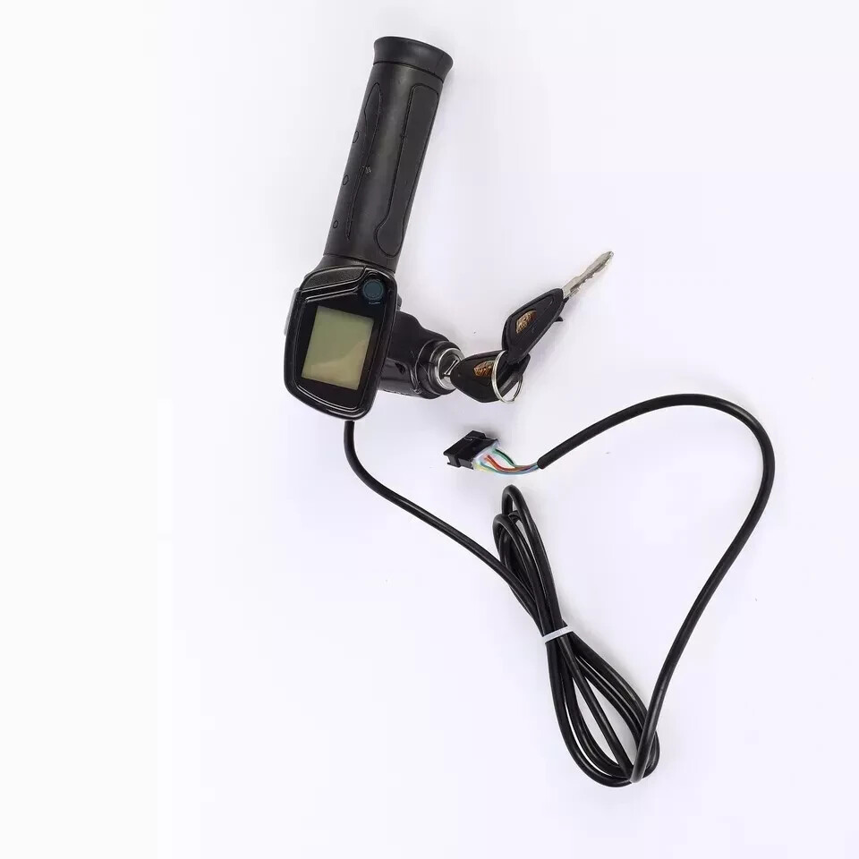36V/48V electric scooter throttle handle with keylock power indicator light