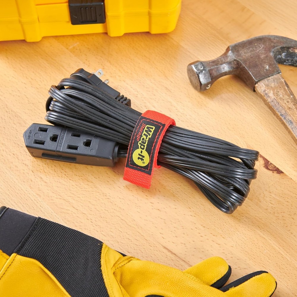 20-Pack Assorted Hook and Loop Straps for Cables, Hoses and Organization