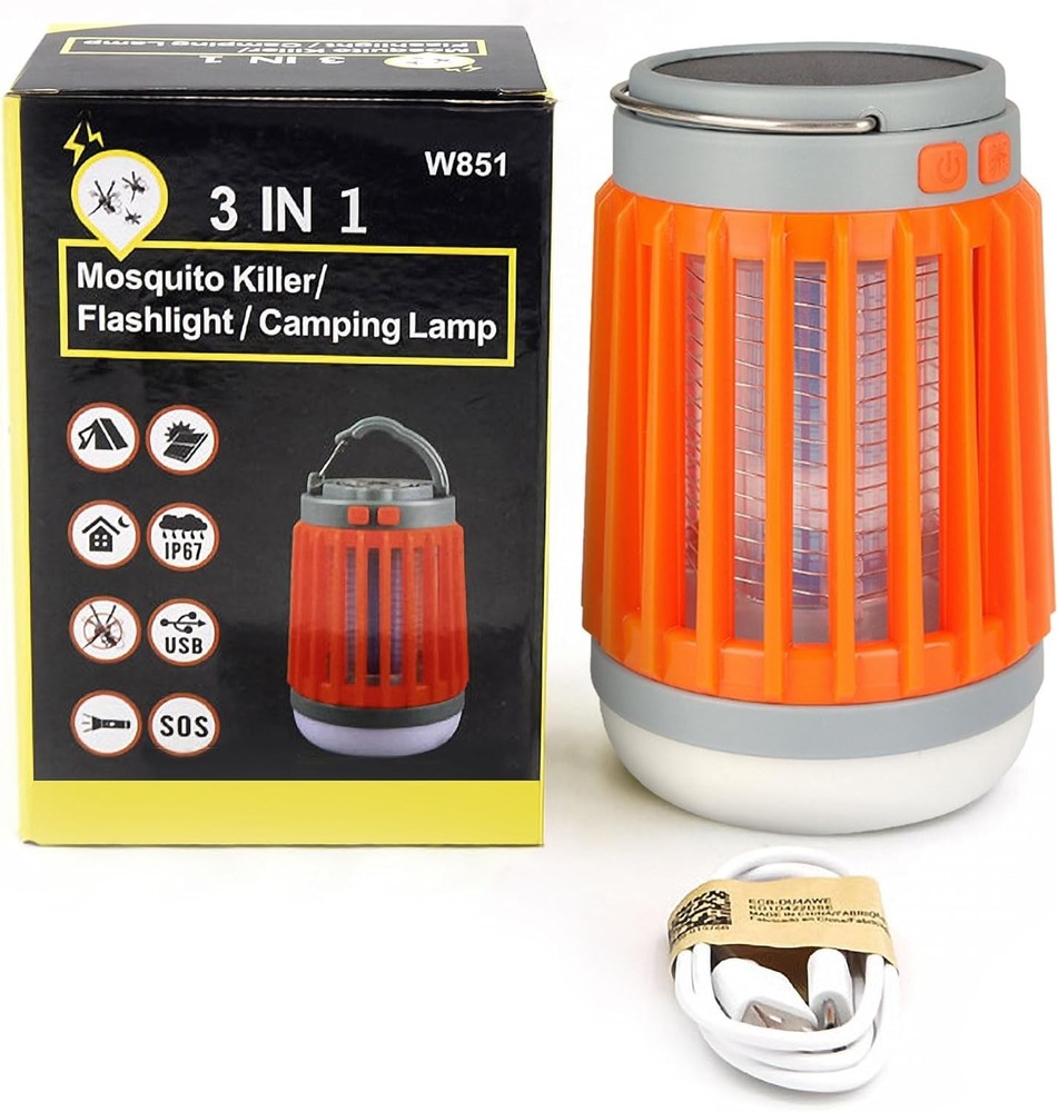 Fuzebug Buzz Blast Pro Mosquito Zapper Solar Bug Light Waterproof Portable Or...