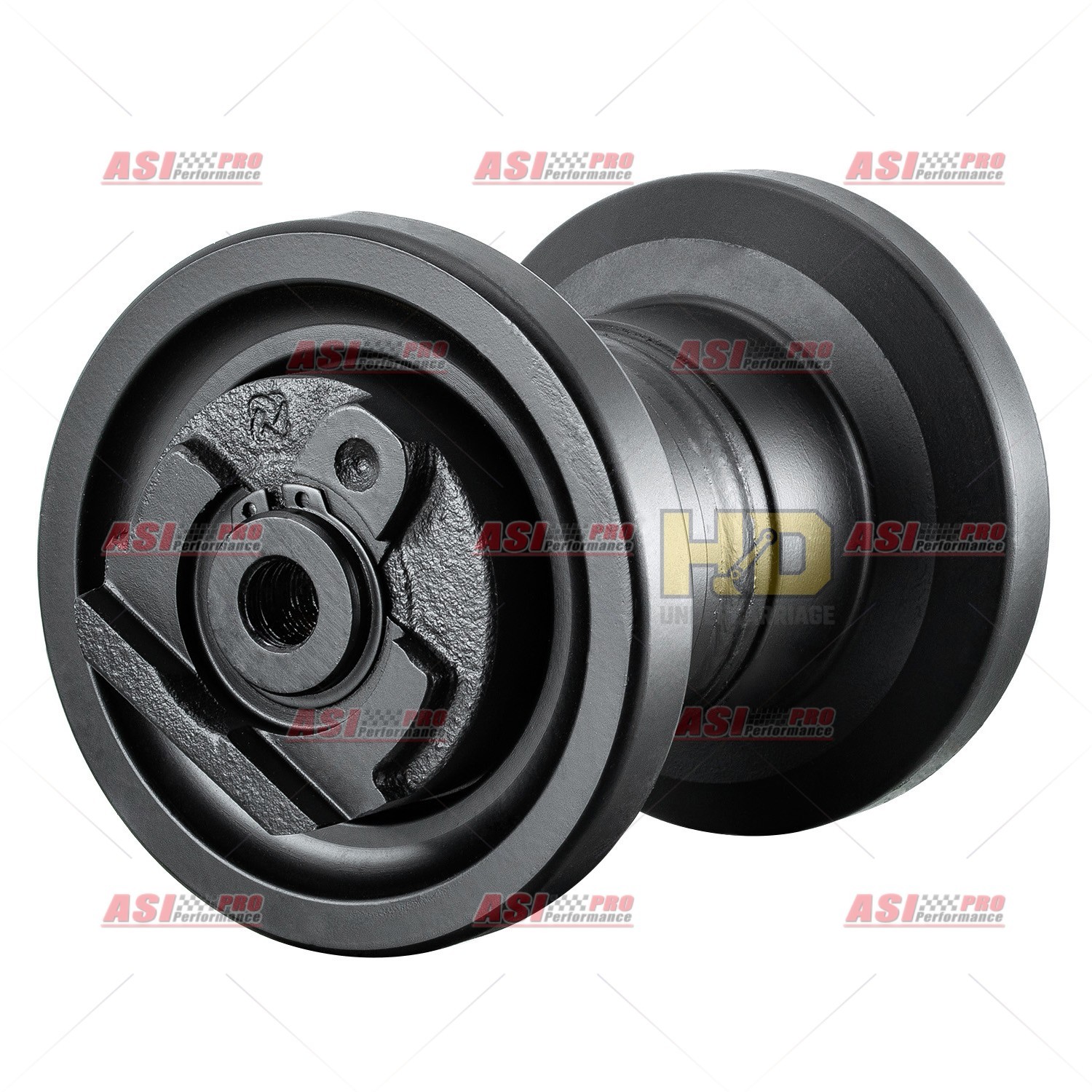 Track Roller Bottom Roller For Kubota KX040-4 Undercarriage Black