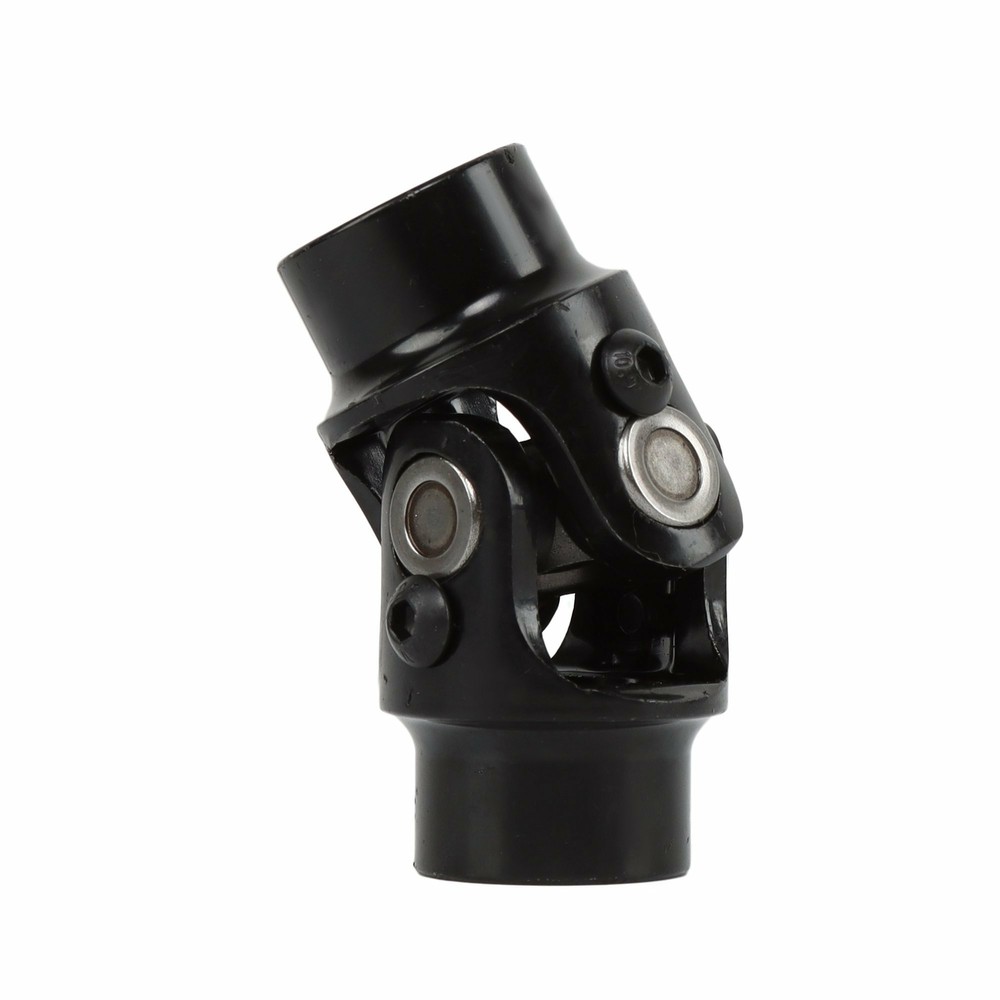 3/4" Smooth x 3/4" Smooth Round Bore Steering U Joint Coupler BLACK