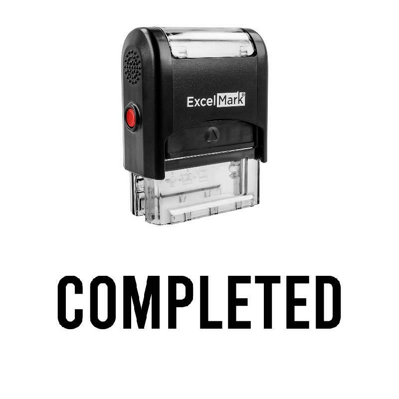 COMPLETED Stamp - Self-Inking / Black