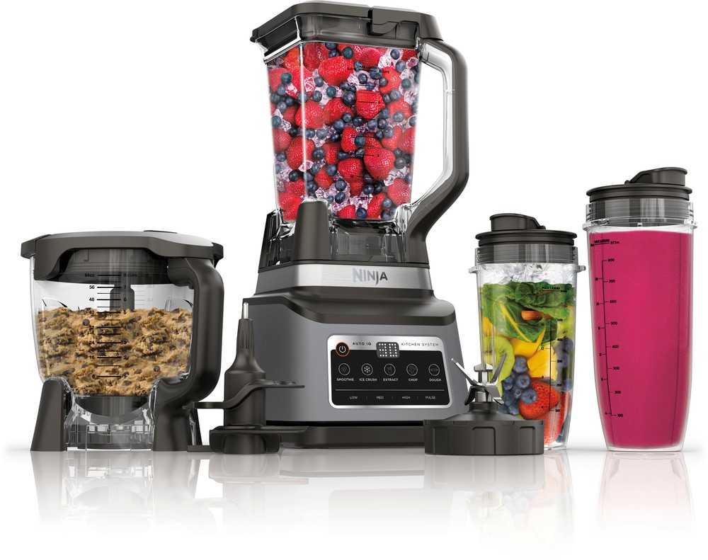 Ninja - Professional Plus Kitchen System with Auto-iQ & (2) 24oz Single-Serve...