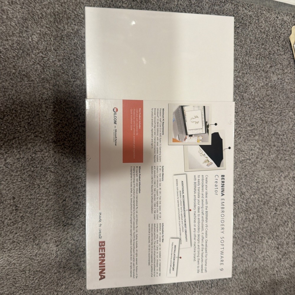 BERNINA Embroidery Software 9 Creator Full Version MPN 1057165.0.04