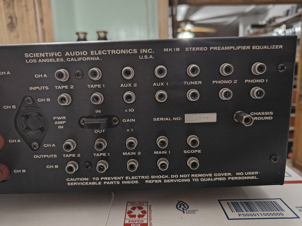 SAE MK 1B PREAMPLIFIER (SCIENTIFIC AUDIO ELEGTRONICS )