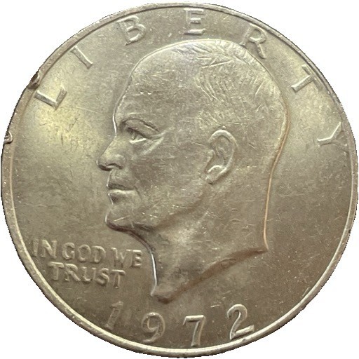 1972 Eisenhower Dollar P mint Type I