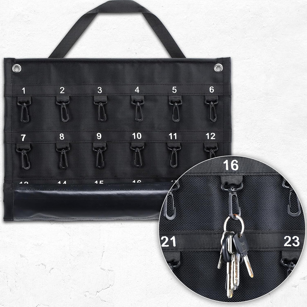 Rollable Key Case 30 Keys Roll up Key Case Organizer for Professionals Flexible