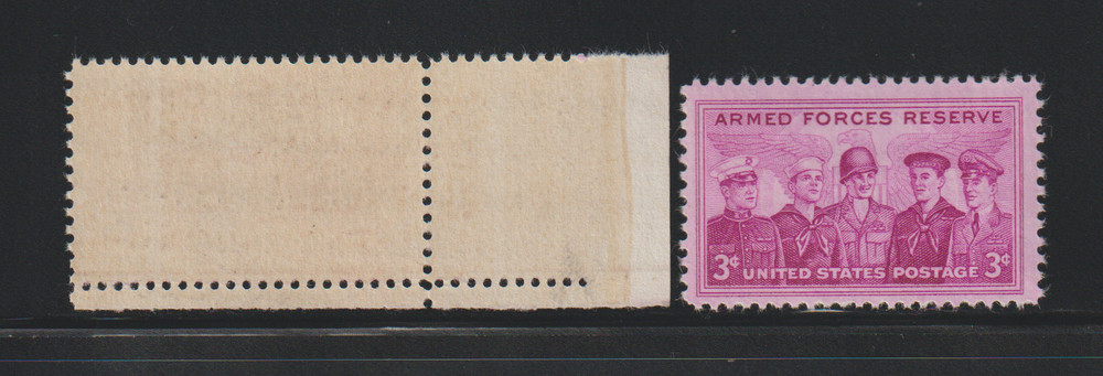 US EFO ERROR Stamps: #1067 Armed Forces PNS: Big Misperf & Normal. MNH