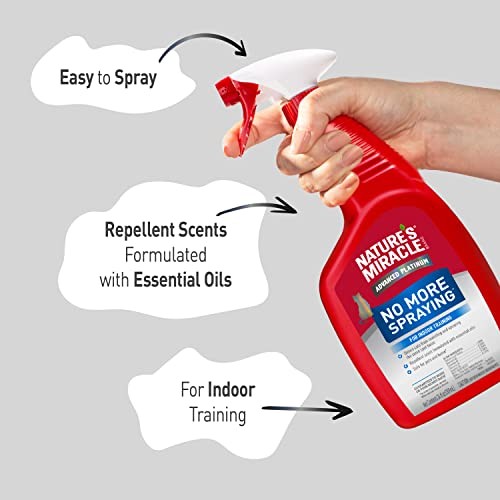 Nature's Miracle Advanced Platinum Cat Spraying Deterrent, 24oz, Helps Stop