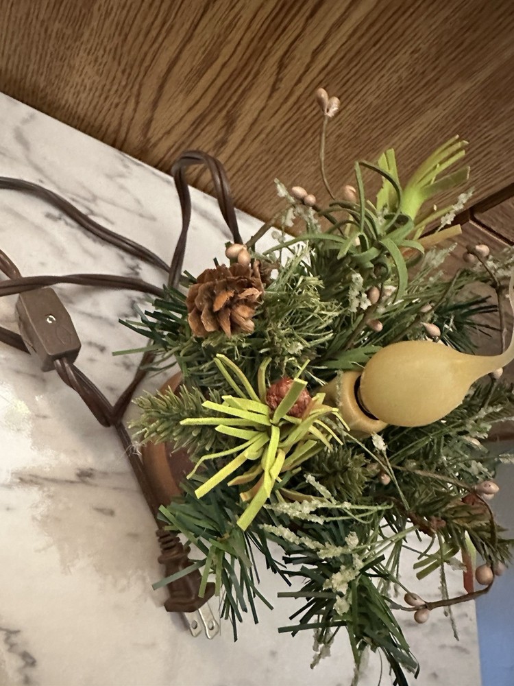 Seasonal Electric Plug In Candlestick Ceramic