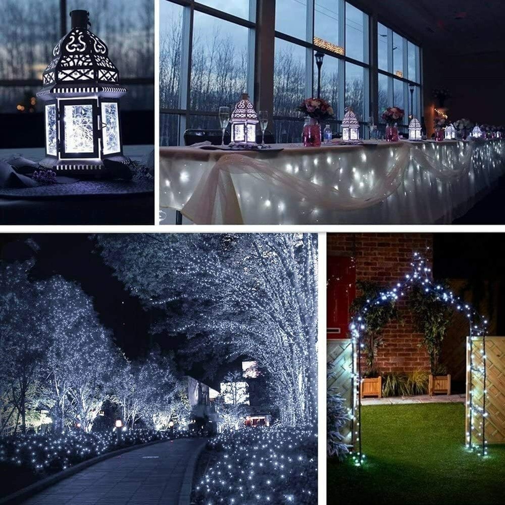 Solar battery powered Solar LED String & Fairy Lights Copper wire light string