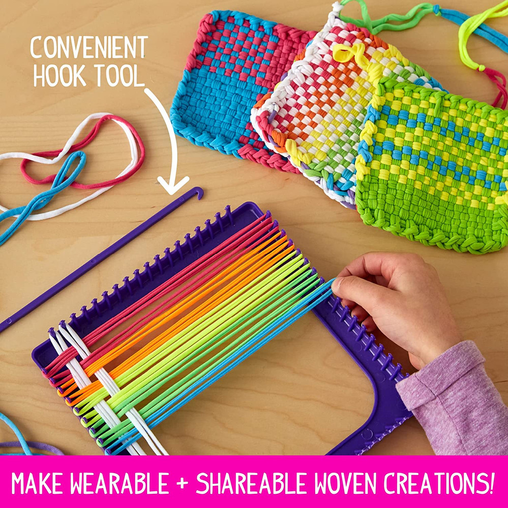 Ultimate Weaving Loom, Includes 378 Craft Loops & 1 Weaving Loom with Tool, Make