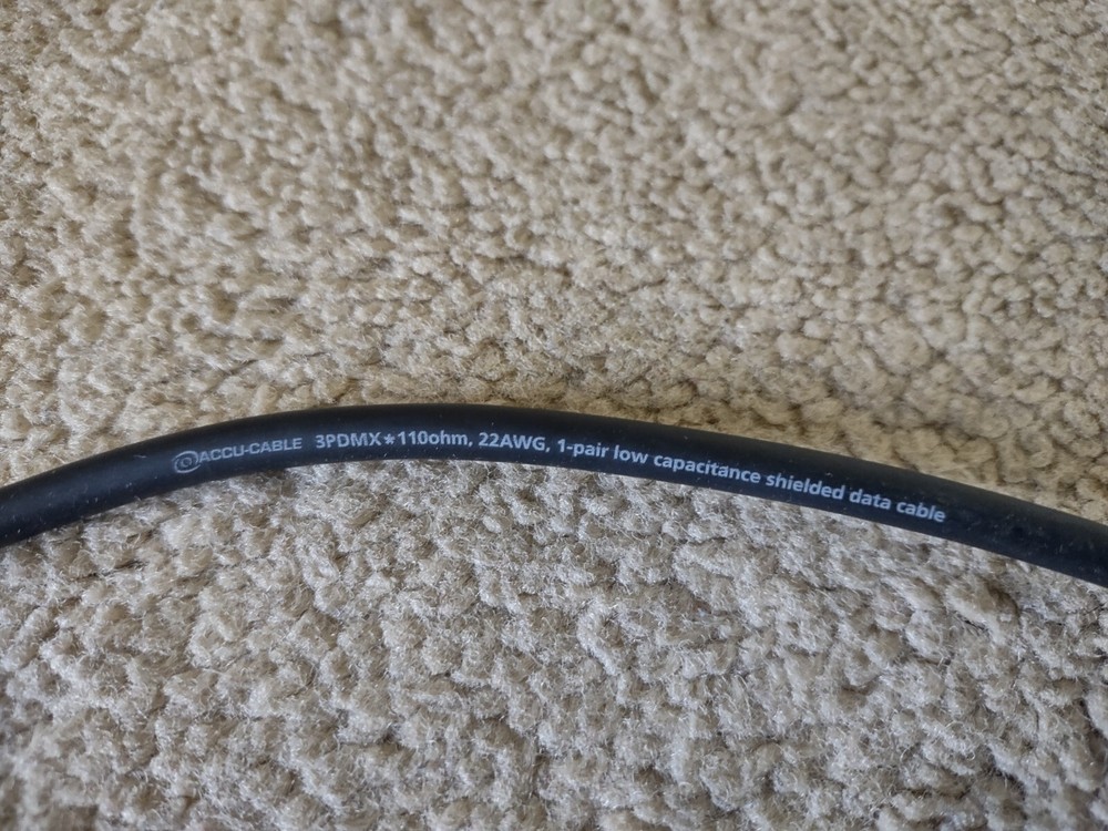 Accu-Cable DMX 3 Pin XLR Cable 18ft