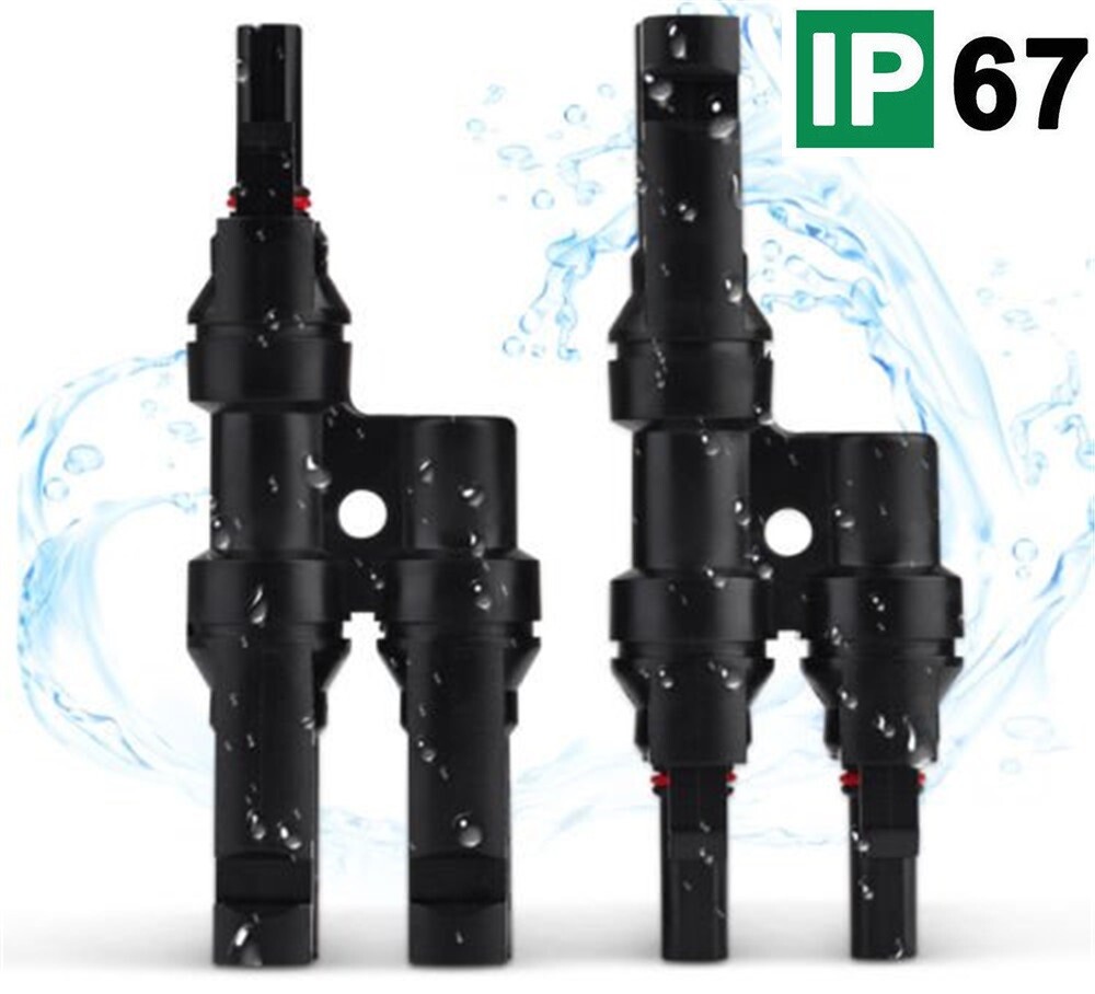 5/2/1 Pairs Solar Panel T Branch Connectors Cable Splitter Coupler Combiner