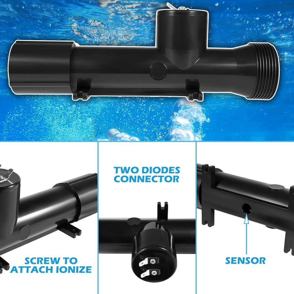 Swimming Pool Ionizer Replacement Chamber for Power Ionizer System 4CH4002-R😍