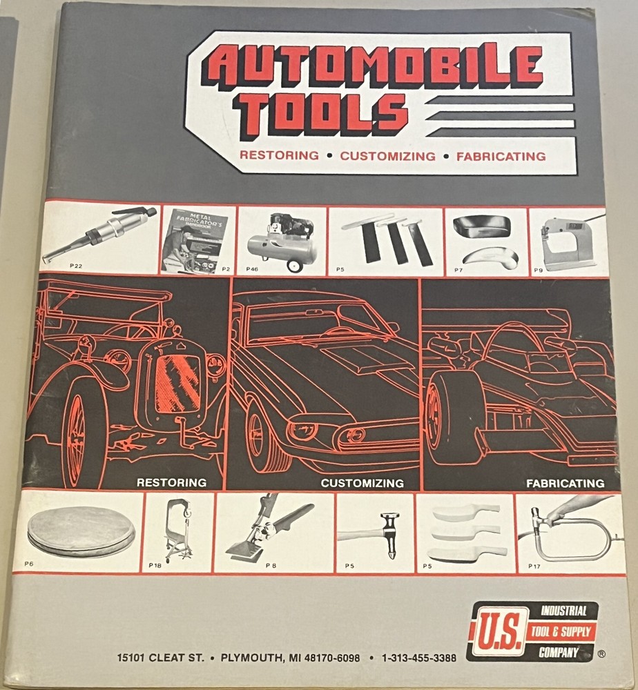 AUTOMOBILE TOOLS Restoring Customizing Fabricating US Industrial Tool Supply Co.