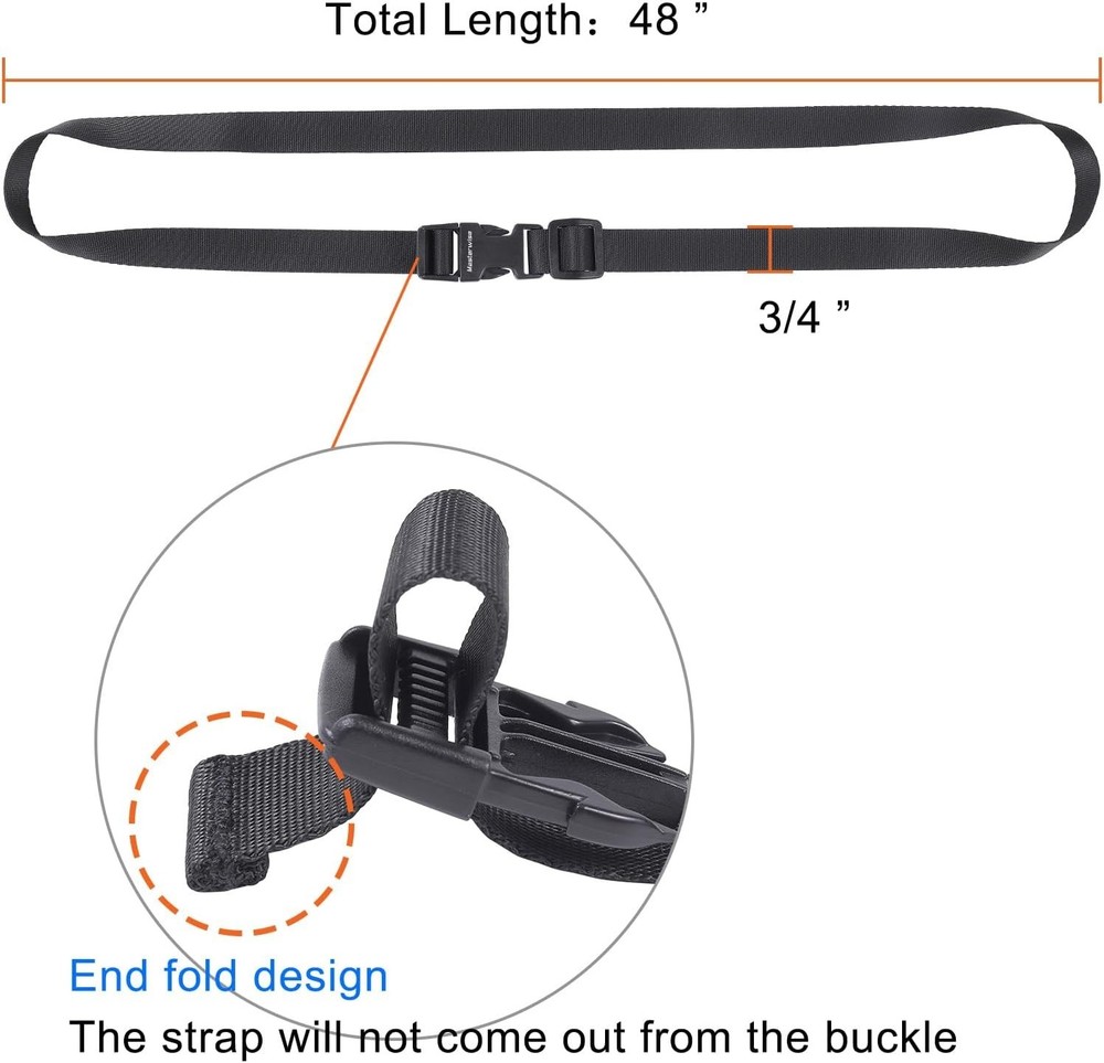 Luggage Strap, 2/4 Pack Heavy Duty Utility Strap with Quick Release