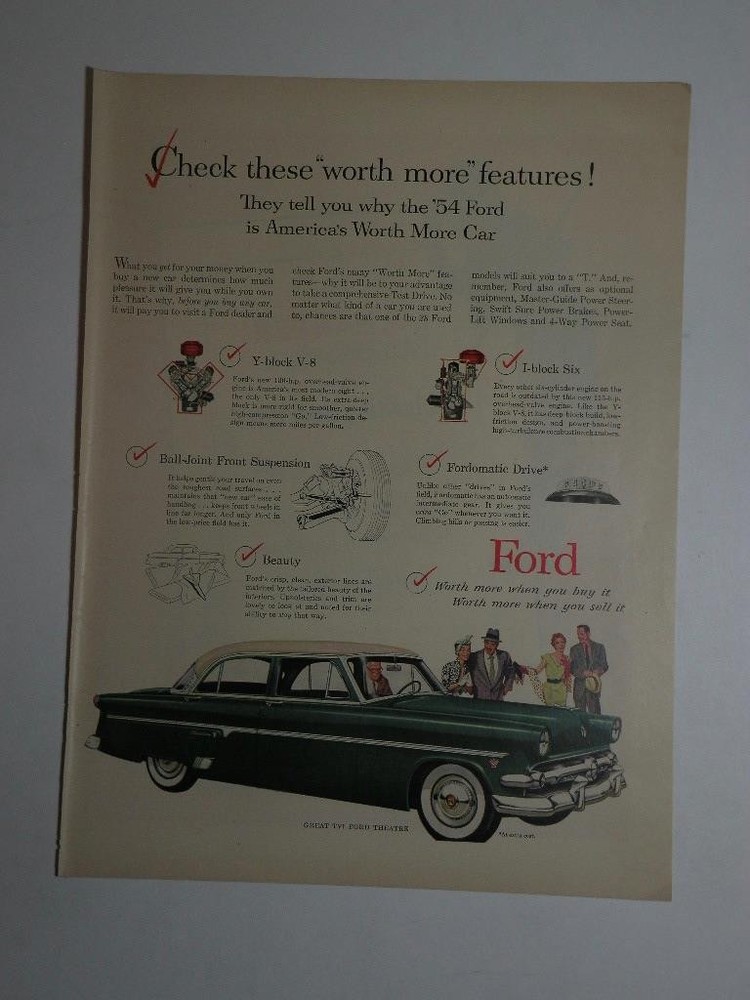 Magazine Ad* - 1954 - Ford Citation