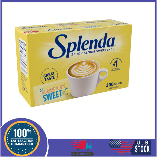 SPLENDA Zero Calorie Sweetener, 200 Count Packets