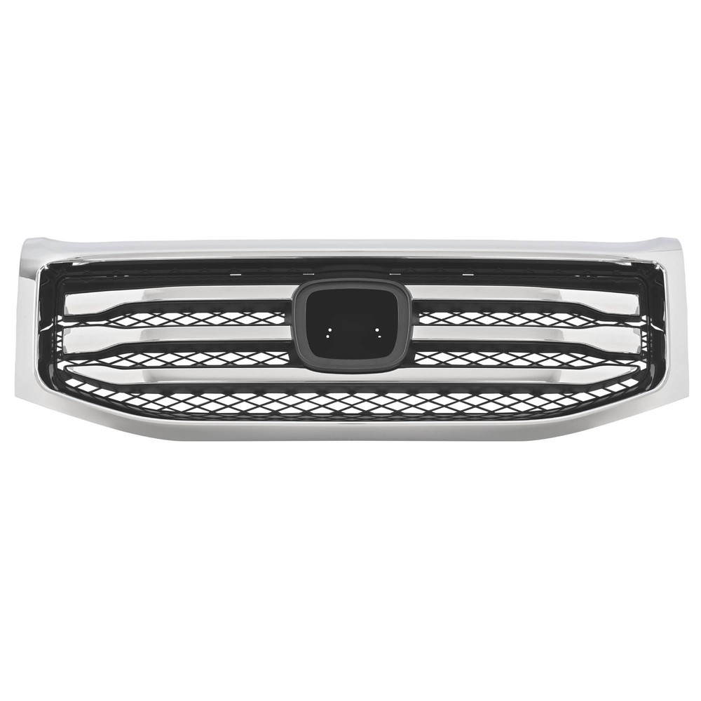 For Honda Pilot 2012-2015 13 Chrome Front Bumper Upper Grille Mesh Style Grill