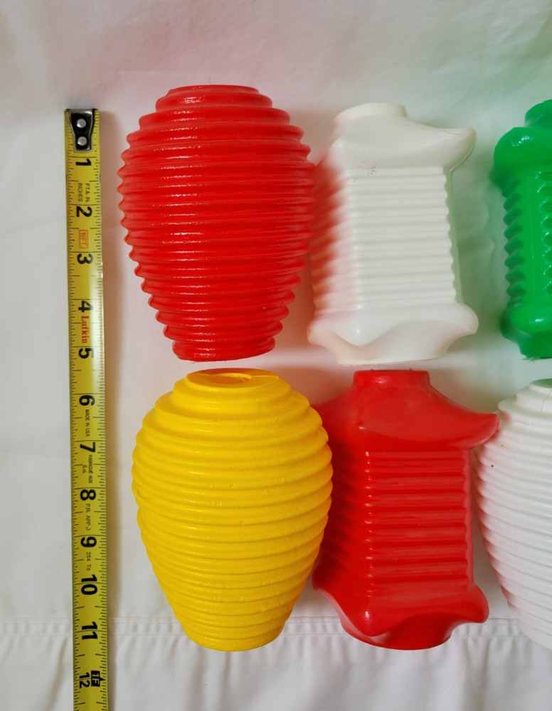 Vintage Camper Light Blow Mold Covers Lanterns Beehive Replacements