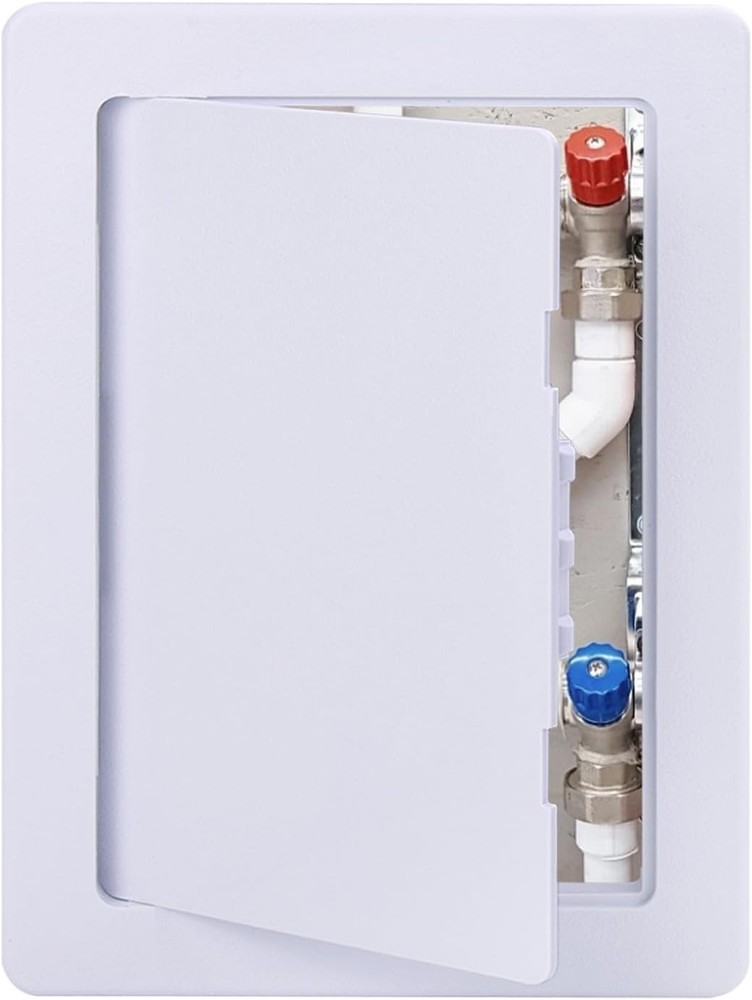 Plastic Access Panel for Drywall 4x6 Inch White