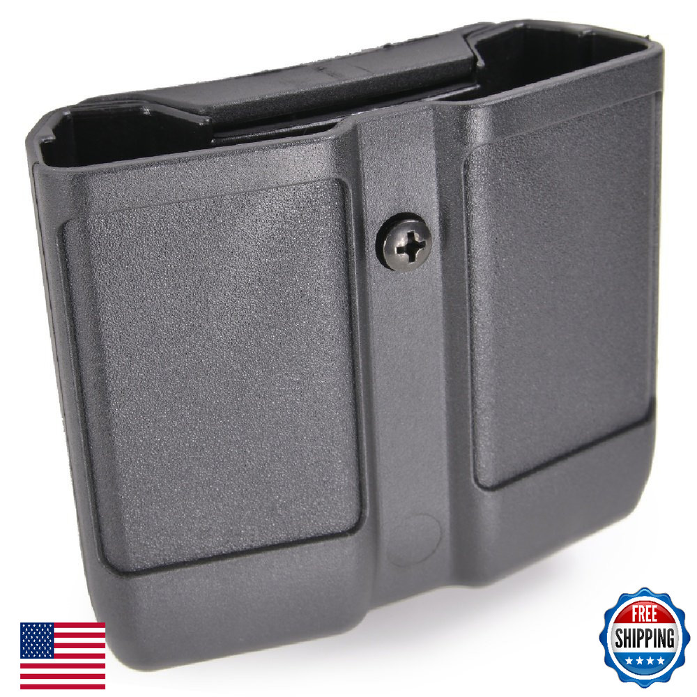 BLACKHAWK Single Stack Double Mag Case 9mm .40 Cal Mags Matte Finish