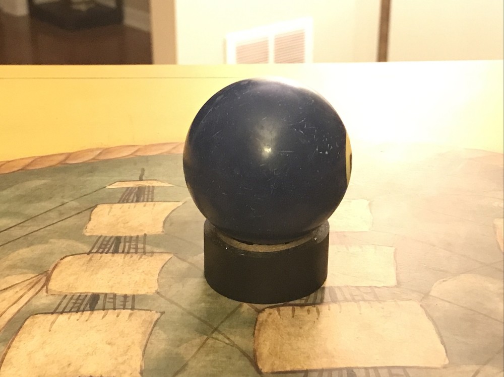 Vintage 2 1/4" Billiard #2 Two Solid Blue Standard Pool Ball