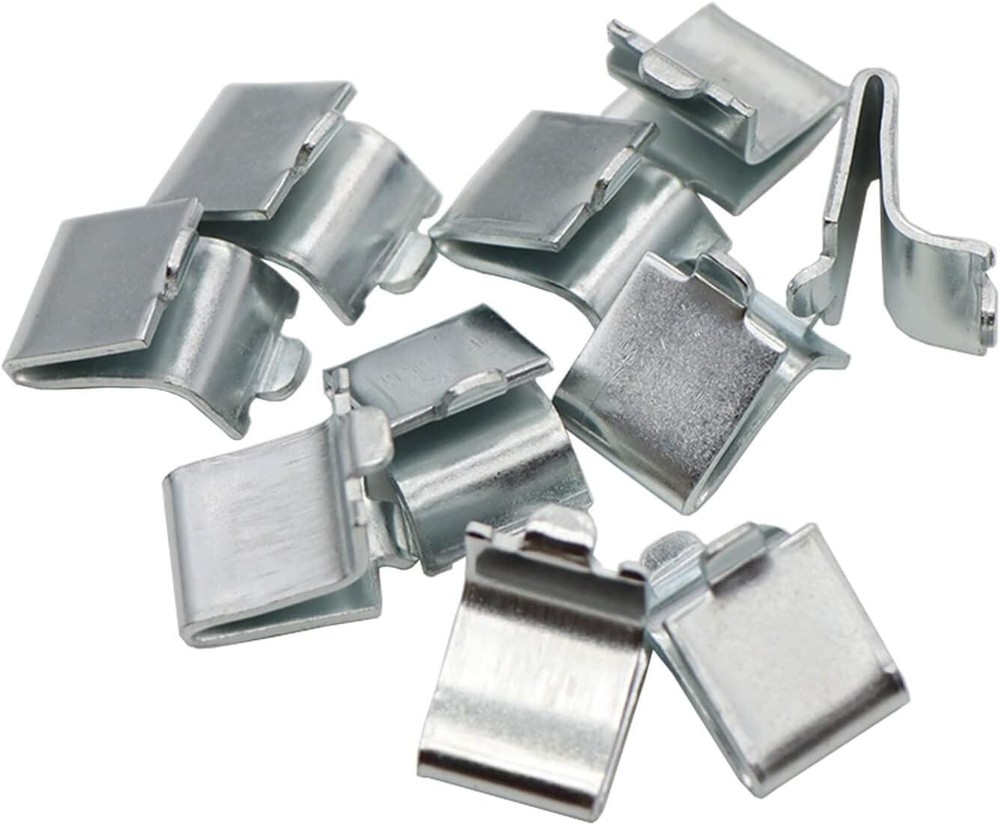 14 Pieces Silver Adjustable Steel Pilaster Shelf Clip Support,