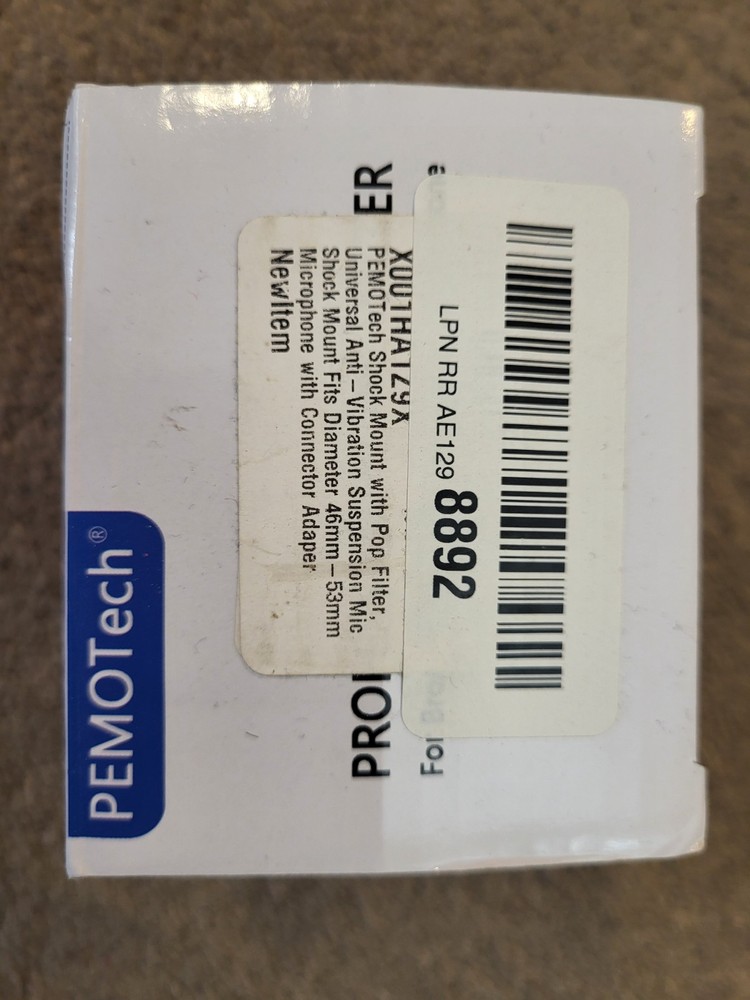 PEMOTech 3-Layer Microphone Pop Filter Windscreen Cover for Recording Streaming