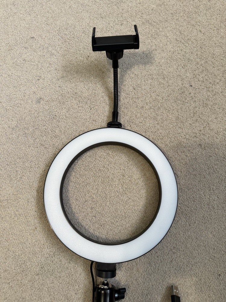 LED Ring Light Studio Lighting Kit Tripod Phone Holder Remote USB Kit