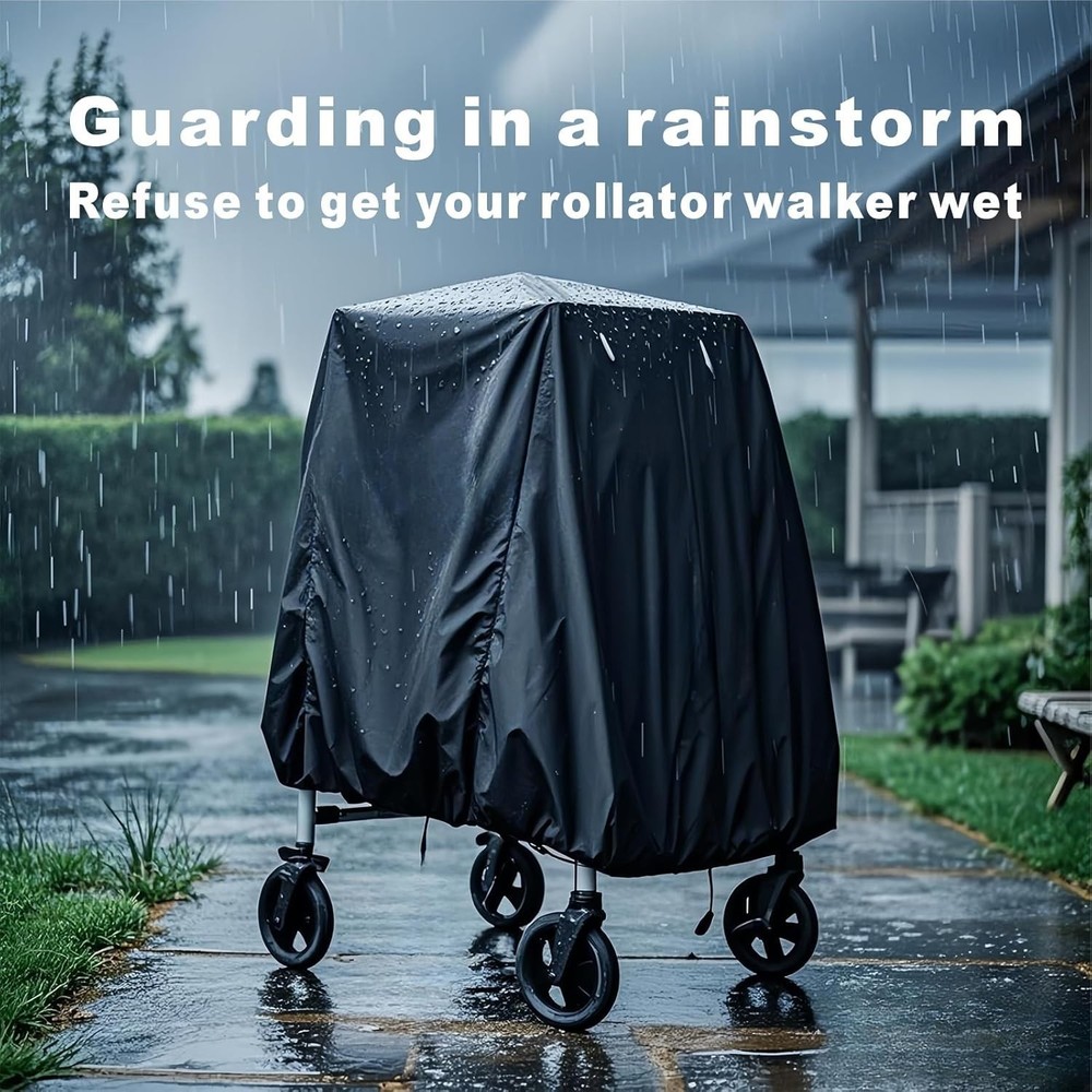 Rollator Walker Cover for Seniors - Dustproof & Waterproof, Fits Rolling Roll...
