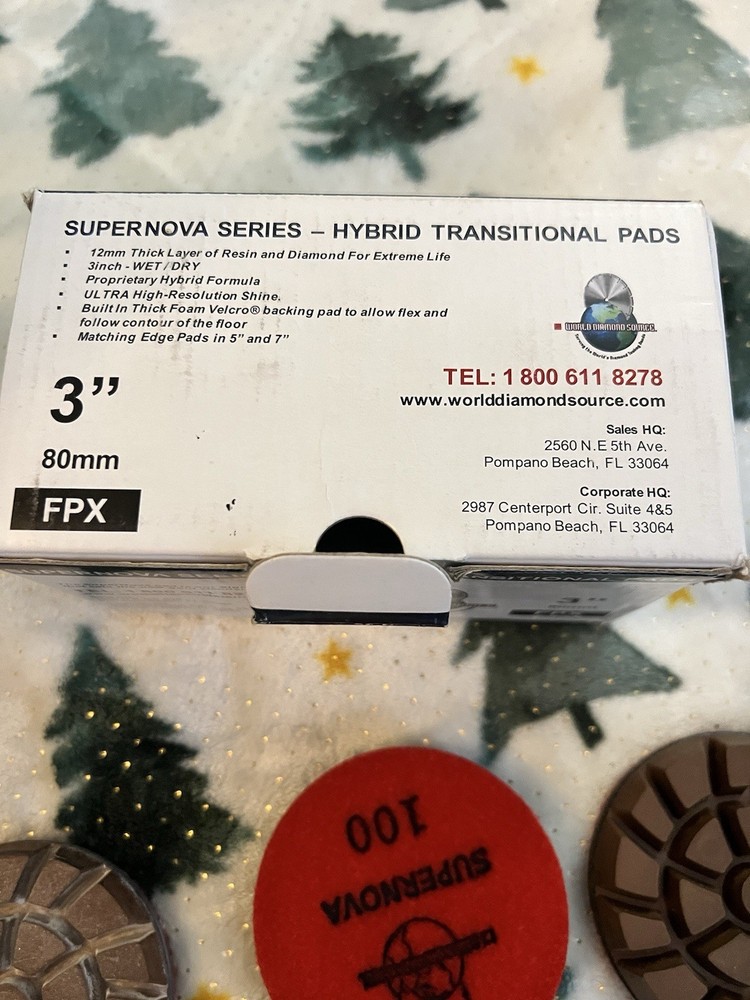 World Diamond Source SuperNova 3" Hybrid Transitional Pads – FPX