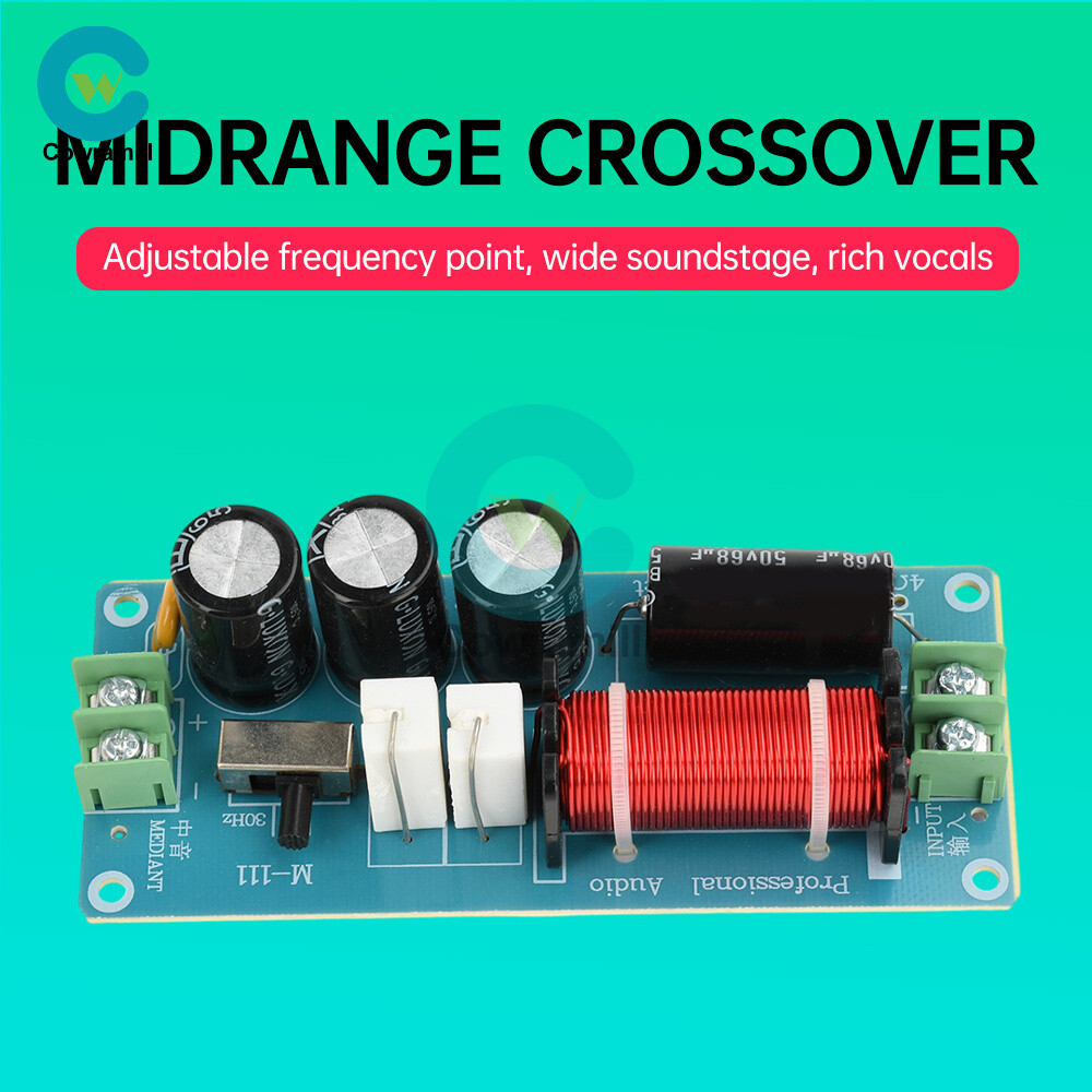 150W Midrange Speaker Frequency Divider Audio Crossover For HiFi Amplifier DIY