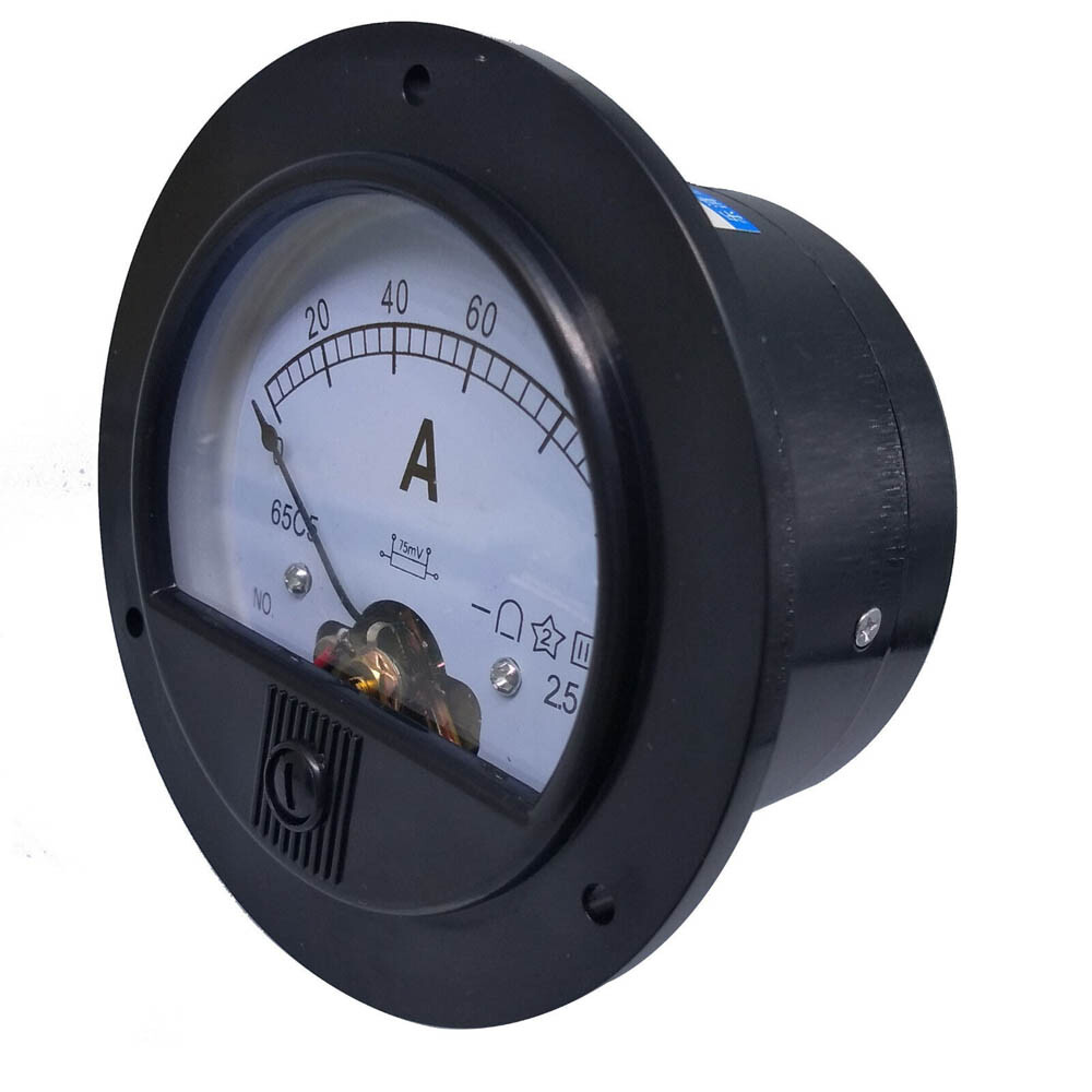 DC 0~100A Analog AMP Current Pointer Needle Panel Meter Ammeter & Shunt Set USA