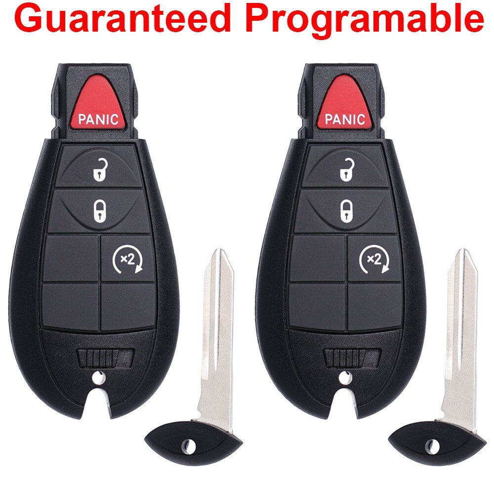 2 For 2013 2014 2015 2016 2017 2018 2019 Dodge Ram 1500 2500 Remote Car Key Fob
