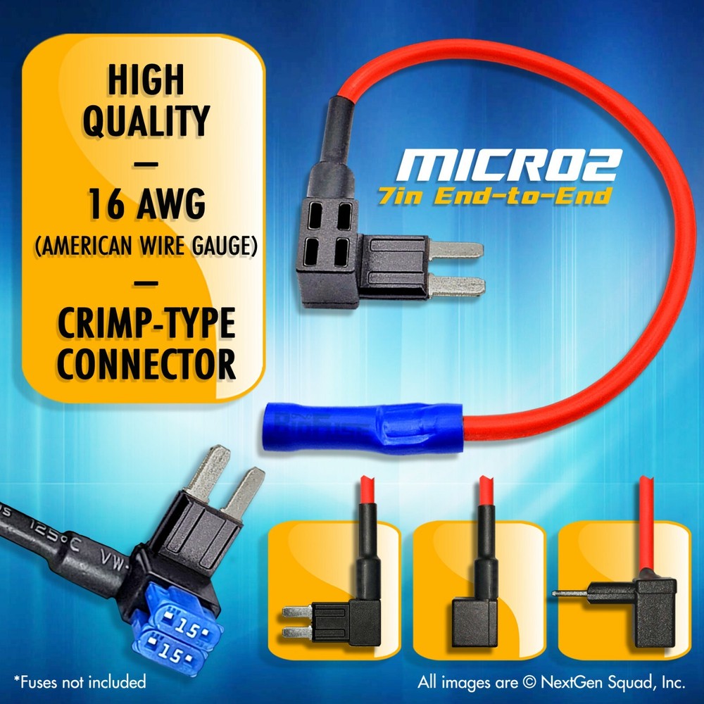 BioFuse® Micro2 Add Circuit Fuse Tap Adapter Set - 2 Holders - 14 Fuses + puller