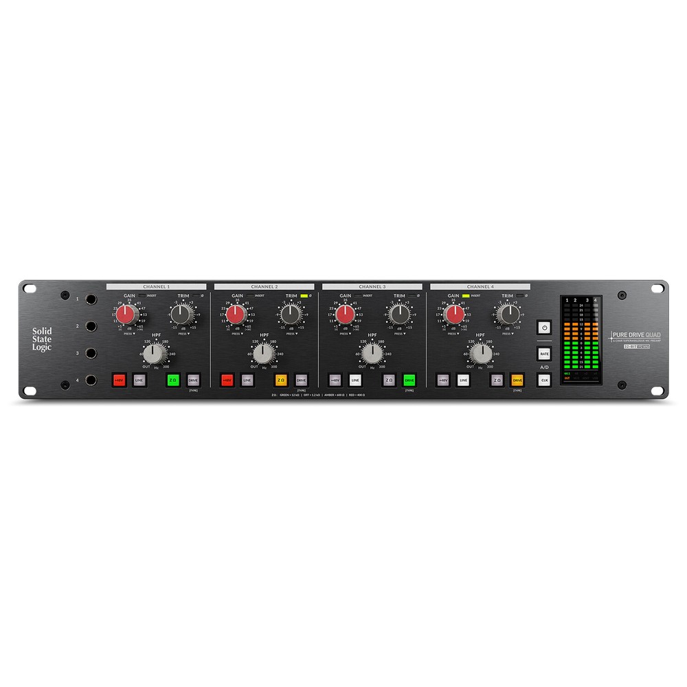 SSL PURE DRIVE QUAD 4-Channel Microphone Preamp