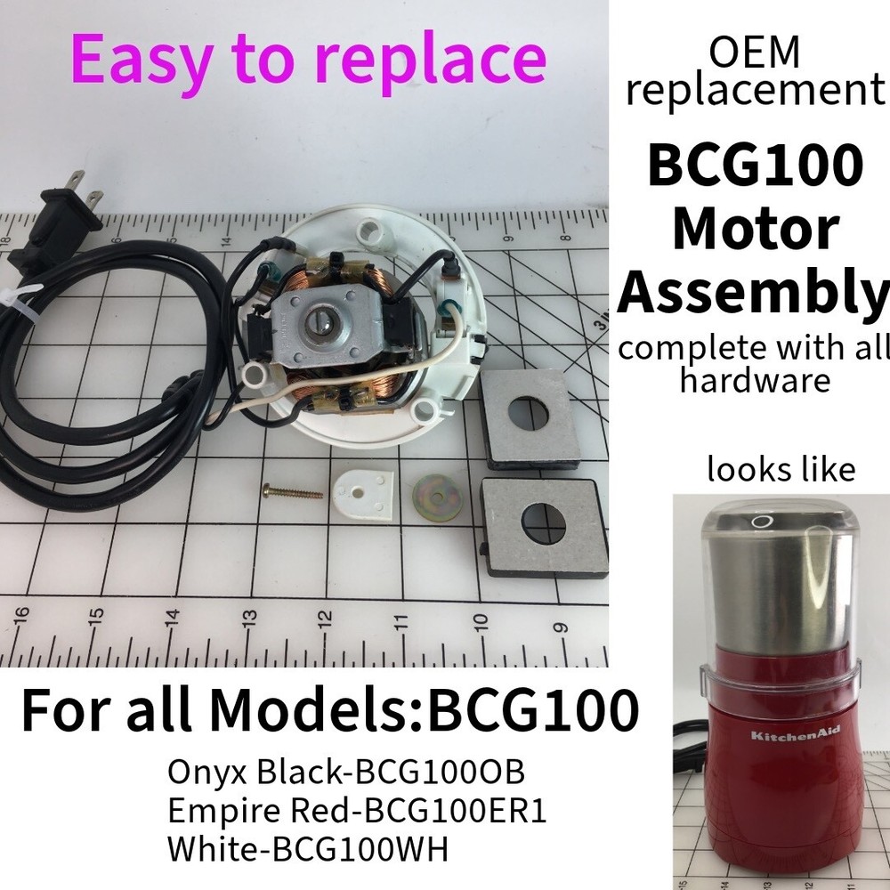 Kitchenaid Coffee Grinder BCG100 MODELs **OEM Complete 200w MOTOR WORKING**