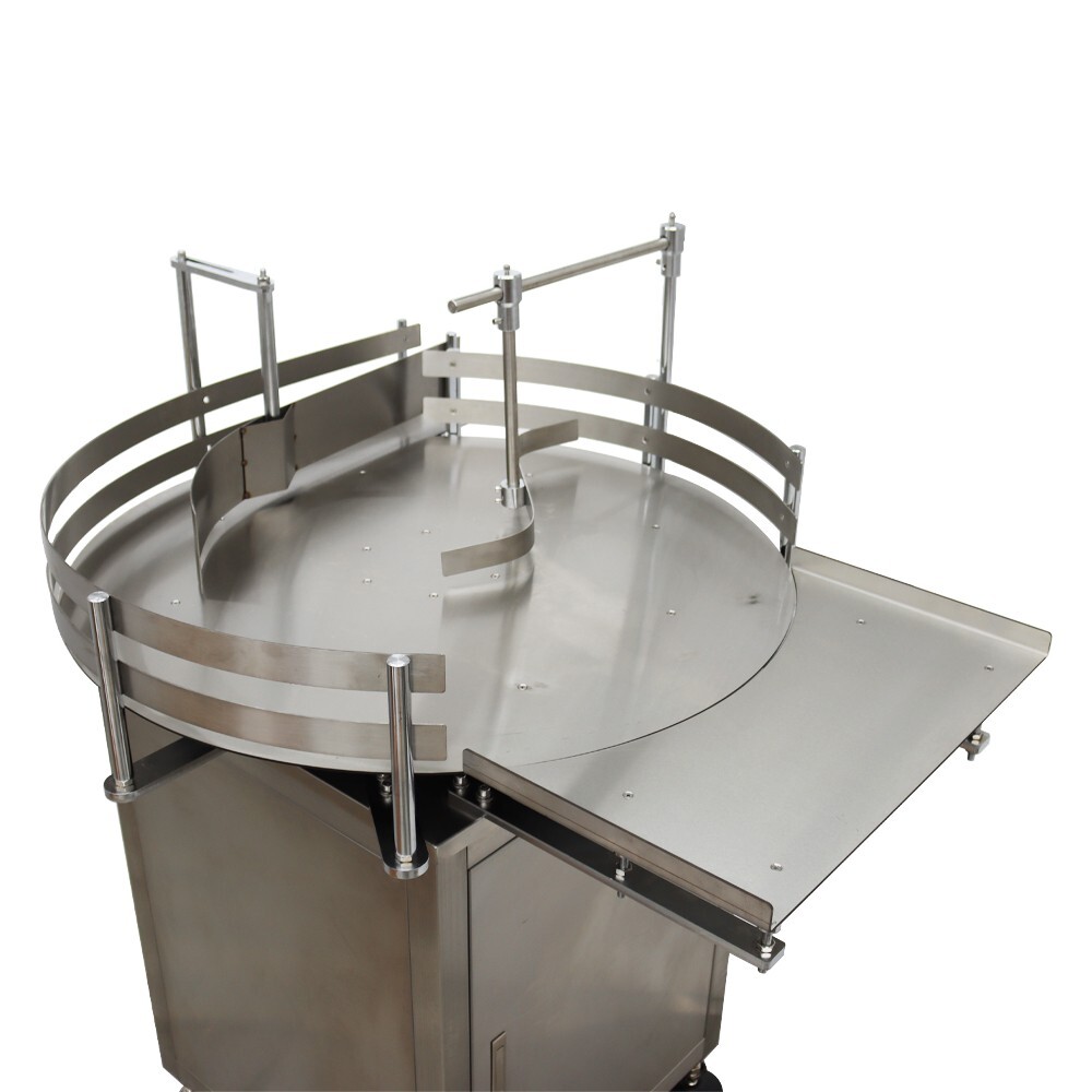 31.5" Automatic Bottle Accumulation Table Bottle Unscrambler Rotary Transfer110V