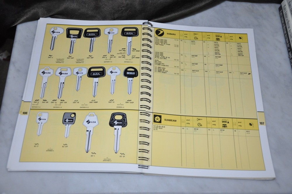 Silca Key Vintage Locksmith Guide Book. 1986 ish I think
