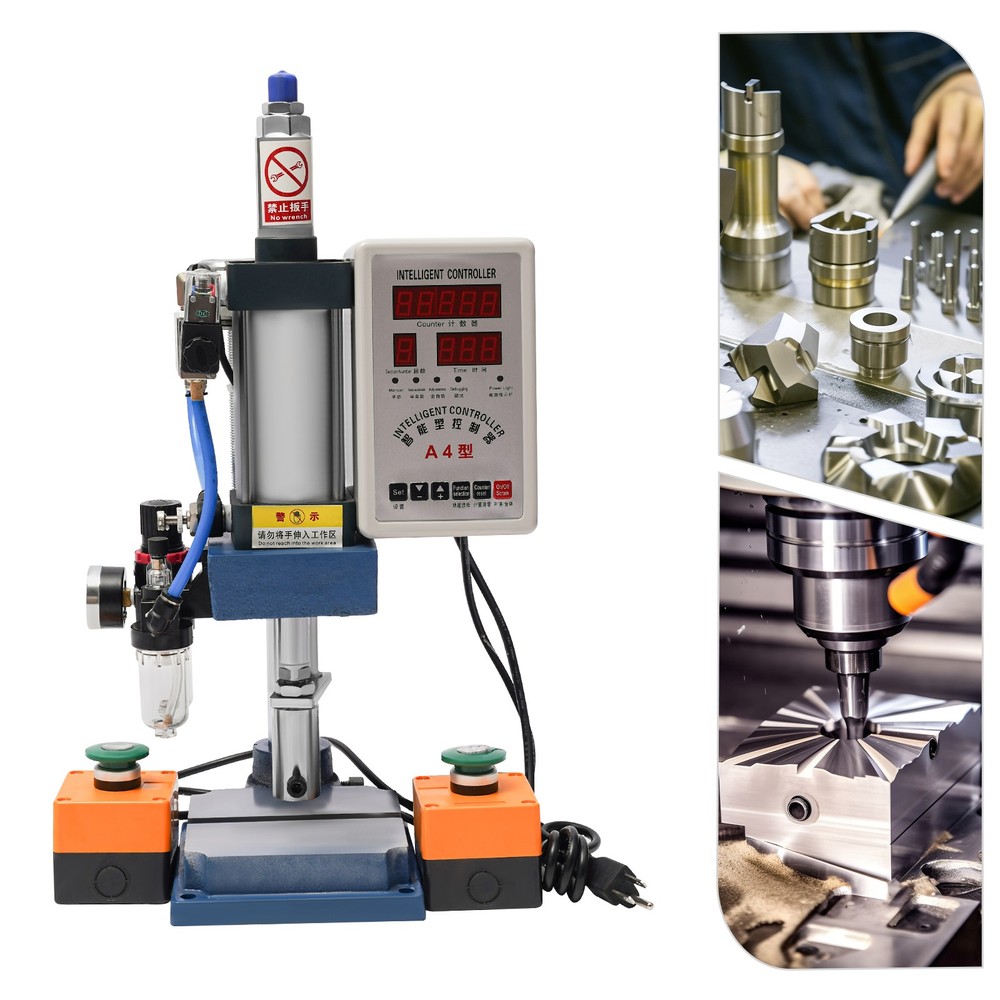 440lb Pneumatic Punch Machine Press Equipment Adjustable with Digital Controller