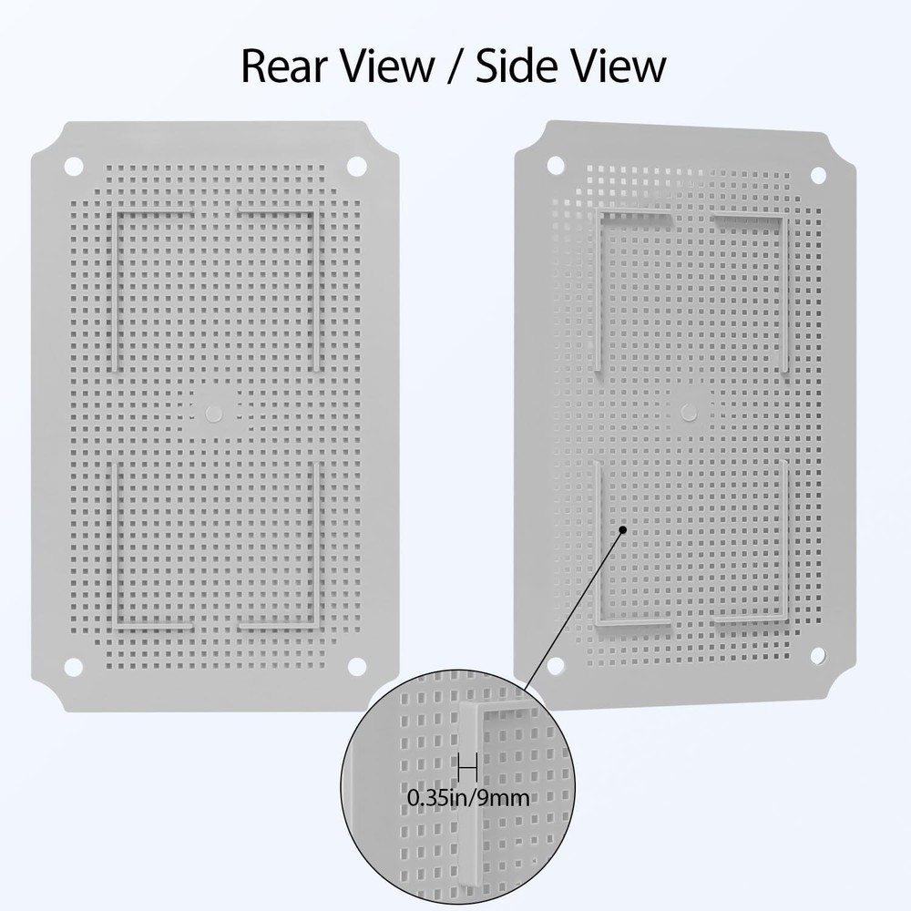 Junction Box Mounting Plate ABS Plastic Internal Panel w/Screws for Installat...