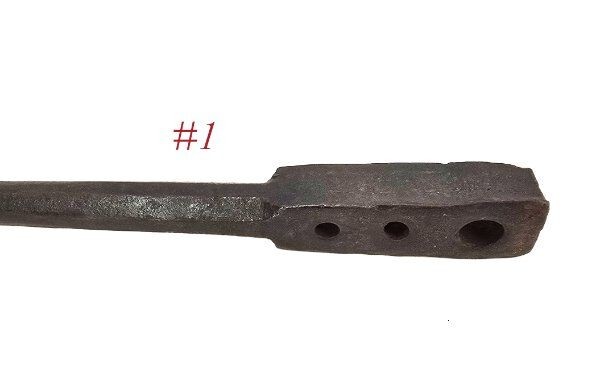 old BLACKSMITH NAIL BOLT RIVET HEADER iron tool