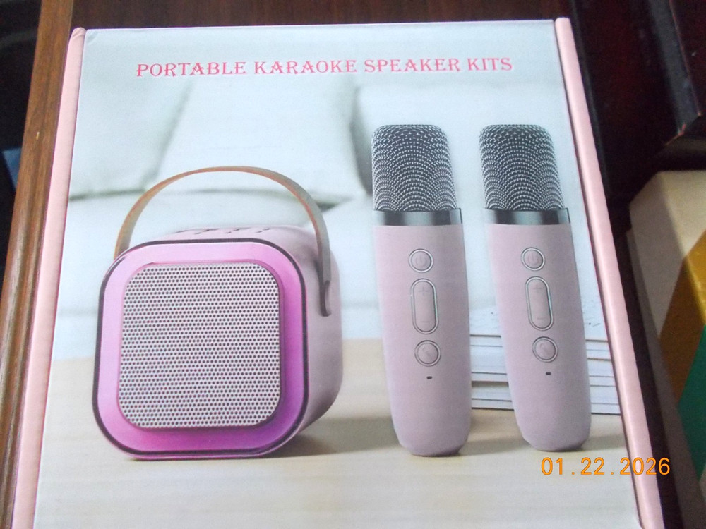 NIOB Portable Karaoke Speaker & One Microphone Kit Model K12