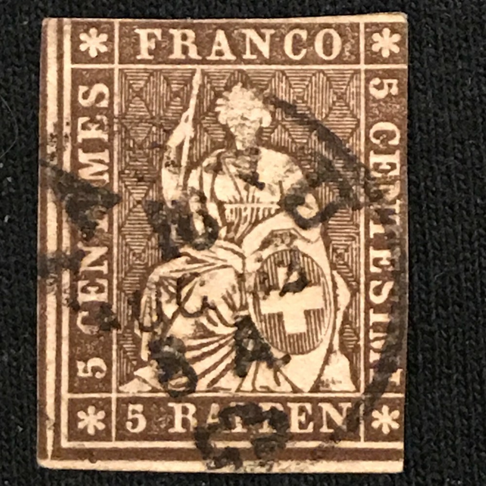 Switzerland SC #36 Used 1858