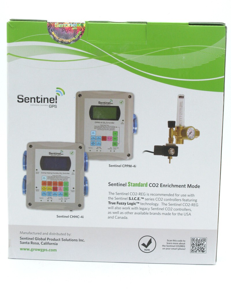 Sentinel GPS CO2 Regulator System, High Precision Flow Meter, Solenoid Valve