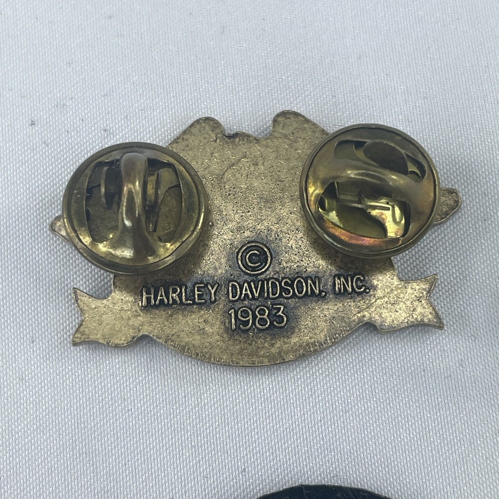 New HARLEY OWNERS GROUP "HOG" Eagle Patch And Used Pin Set 1983/2013